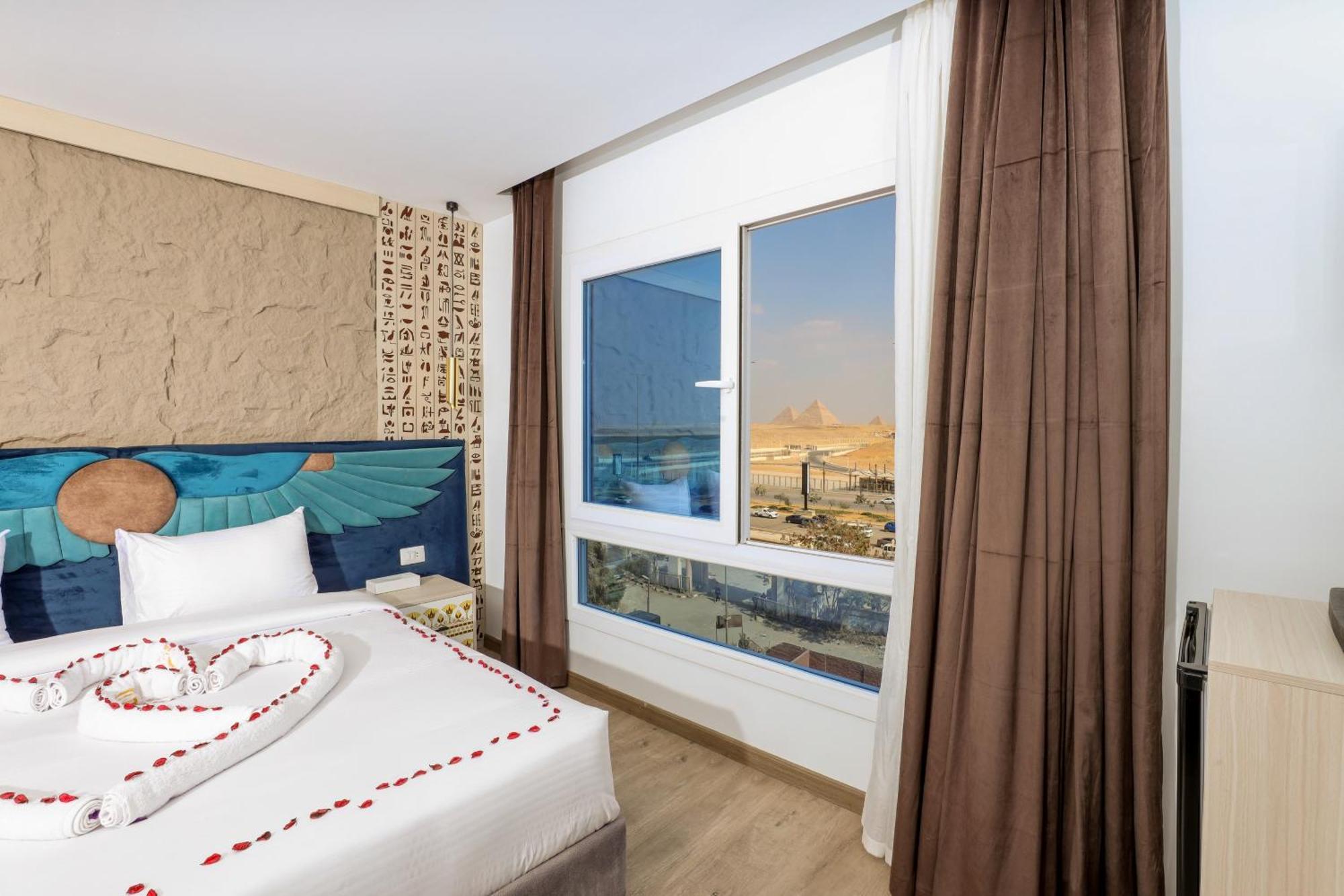 Sultan Pyramids View Inn Kafret el-Gabal Eksteriør billede