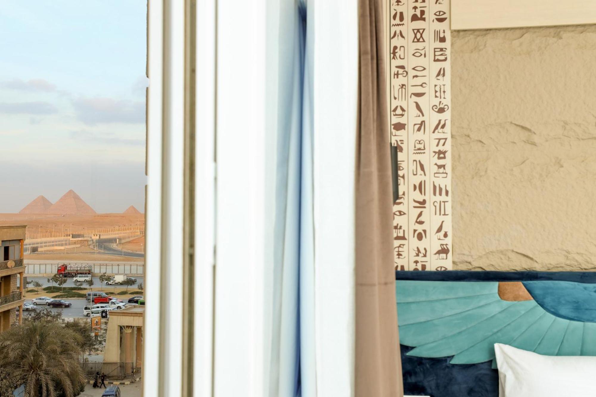 Sultan Pyramids View Inn Kafret el-Gabal Eksteriør billede
